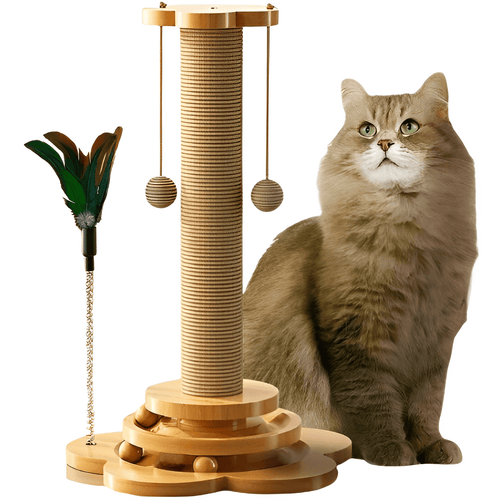 4-in-1 Sisal Tower Scratcher for Cats