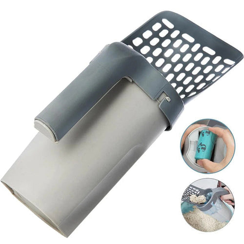 Cat Litter Scoop with Built-in Dispenser
