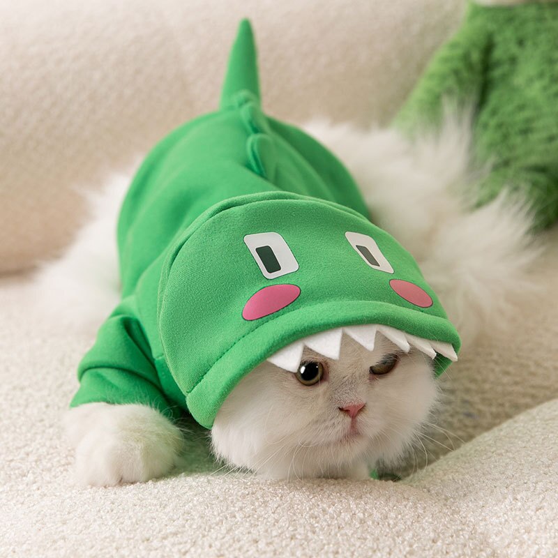 Frog Hoodie for Cats