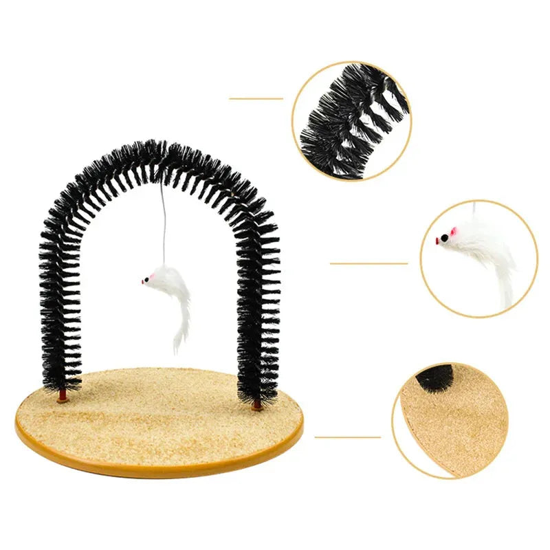 Cat Massager Toy with Scratcher